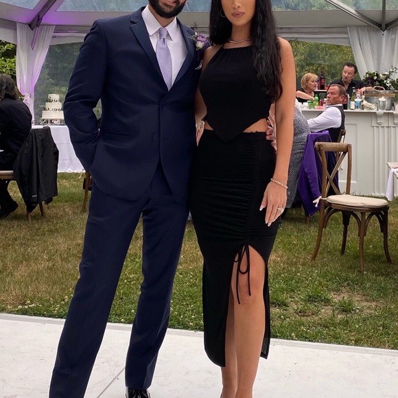 Dresses & Skirts - Black dress two piece halter set